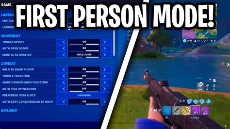 How To Enable First Person Mode In Fortnite Season 3 New Feature