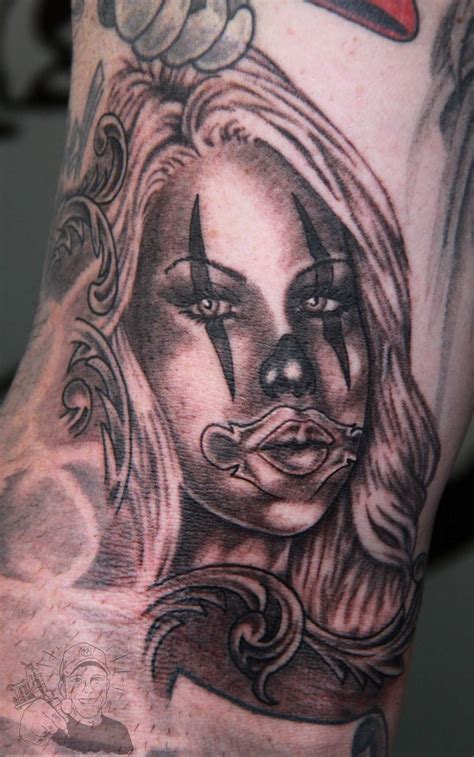 Clown Girl Tattoo Design