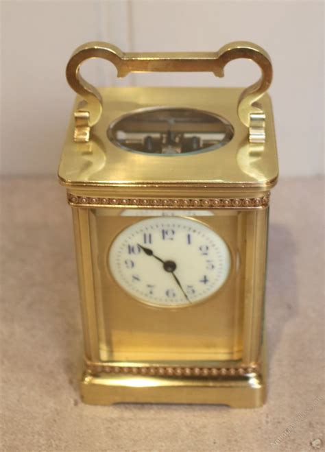 Antiques Atlas Edwardian Brass Carriage Clock France C 1910