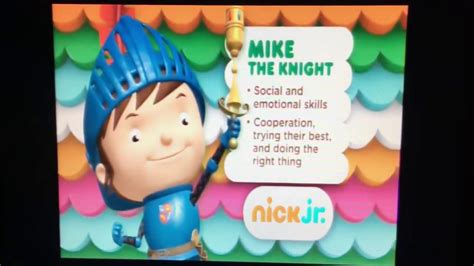 Mike The Knight Curriculum Board Nick Jr Youtube