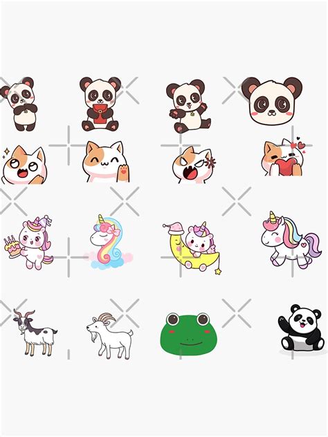 Choose Large Sticker Mega Cute Animals 1 Sticker Sticker For Sale