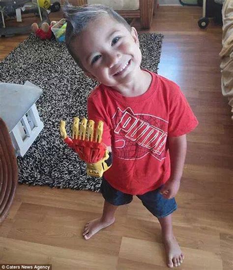 1920 iron man glove 3d models. Heartwarming moment little boy born without fingers on his right hand beams as he is given new ...
