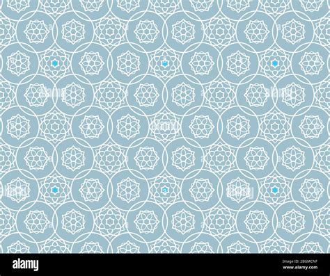 Background With Islamic Stars Seamless Pattern Vector Illustration