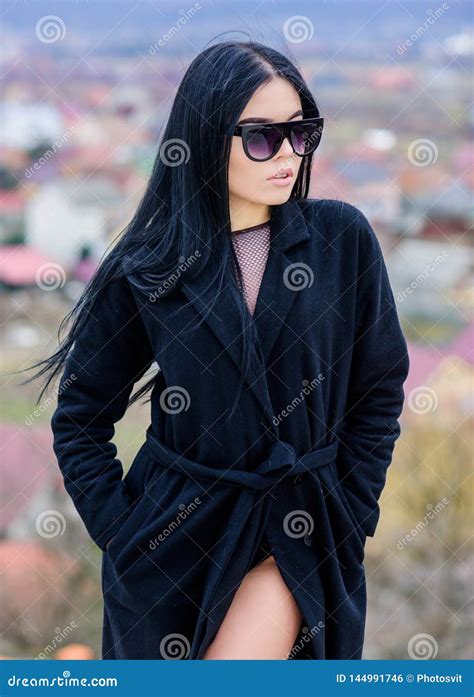 Refreshing Morning Fashion Trend Woman Wear Sunglasses And Bathrobe