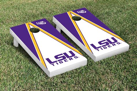 Our Louisiana State University Lsu Tigers Cornhole Game Set Triangle