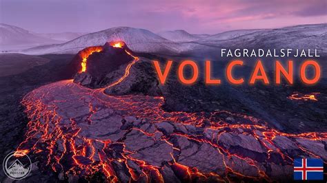 Icelandic Volcano Eruption 4k Flying Through The Lava Youtube