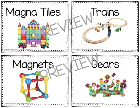 Free Classroom Centers Labels And Tags Kindergarten Freebies