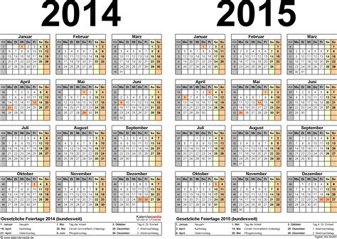 Monatskalender oder ihren online erstellten kalender. Zweijahreskalender 2014 & 2015 als PDF-Vorlagen zum Ausdrucken