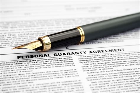 When And Why Should You Sign A Personal Guarantee To Secure Financing