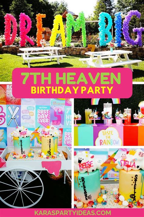 7th Heaven Birthday Party Karas Party Ideas 7th Birthday Party