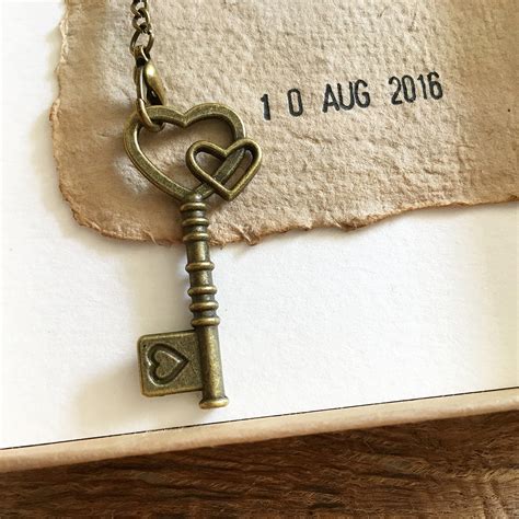 Paper anniversary gifts for him. Personalized anniversary gift for him, Boyfriend gift, Key ...