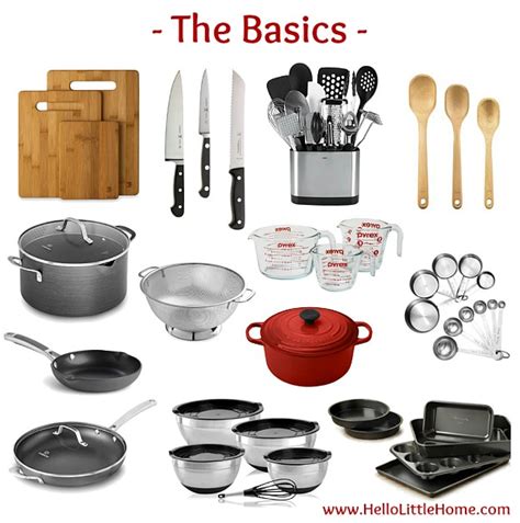 Kitchen Essentials List For Home Cooks Hello Little Home