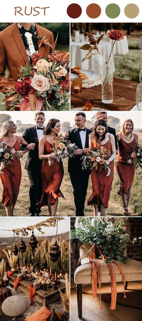 Rust Wedding Ideas For Fall 2020 Rusting Wedding Wedding Colors
