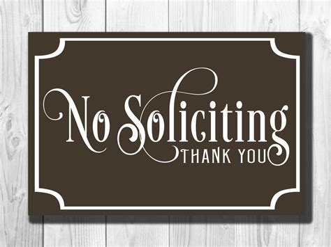 No Soliciting Sign No Soliciting Signs By Classicmetalsigns