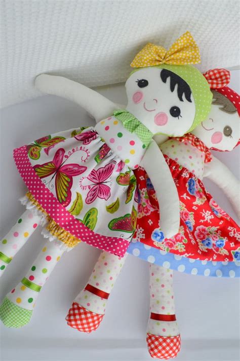 Pdf Sewing Pattern Doll Soft Toy Dressed Doll Leah