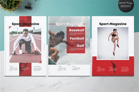 Sport Magazine Design Template Place