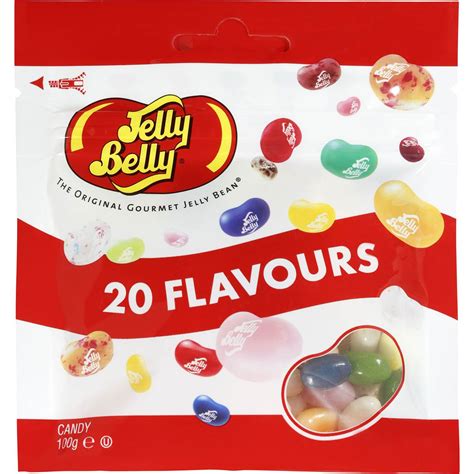 jelly belly jelly beans 20 flavours 100g bag woolworths