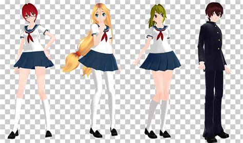 Yandere Simulator School Uniform Student Council Png Clipart Anime