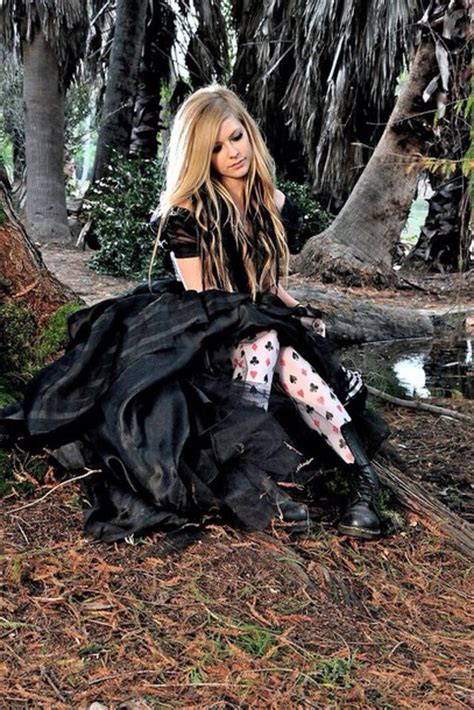 Avril Lavigne Black Dress Wedding Mikels Bloc