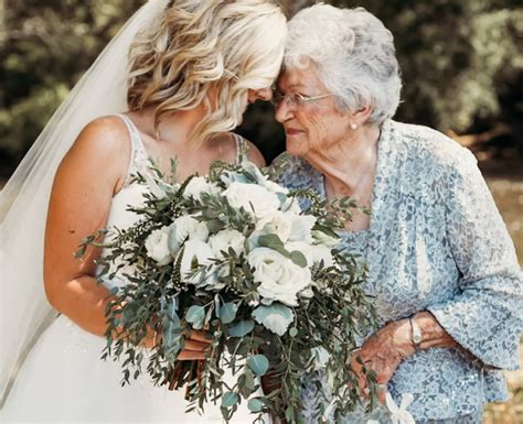 watch this stunning wedding video shows the couple s four grandmothers serving as flower girls