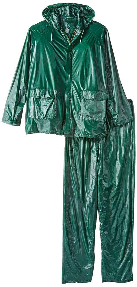 Stansport Mens Vinyl Rain Suit Green Medium New Ebay