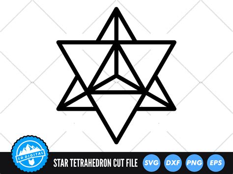 Merkaba Star Tetrahedron Svg Sacred Geometry Svg Platonic Solids By