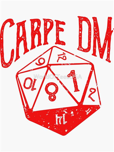 Carpe Dm Dnd Sticker For Sale By Worldofteesusa Redbubble