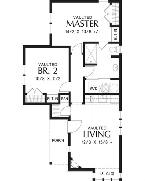 Cottage Style House Plan 2 Beds 1 Baths 782 Sqft Plan 48 653