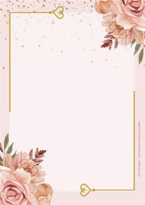 Copy Of Wedding Invitation Background Template Postermywall