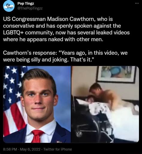 Pop Us Congressman Madison Cawthorn Who Is Conservative And Has Openly