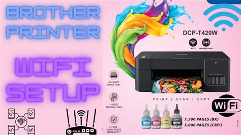 Brother Printer Wifi Setup Wireless Printing Tutorial Dcp 420w