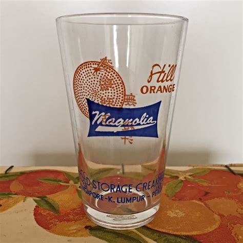 Magnolia Still Orange Drinking Glass Furniture And Home Living Kitchenware And Tableware Coffee