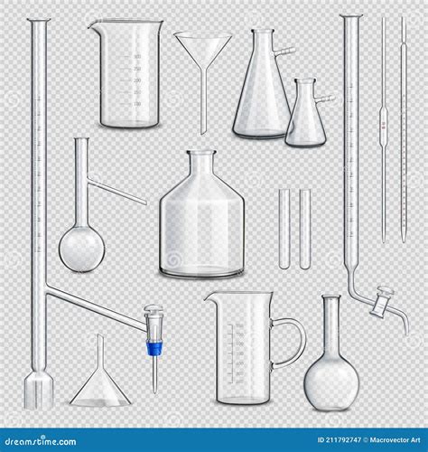 Types Of Laboratory Glassware Realistic Vector Cartoondealer Com My Xxx Hot Girl
