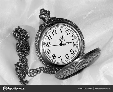 Pocket Watch Black And White