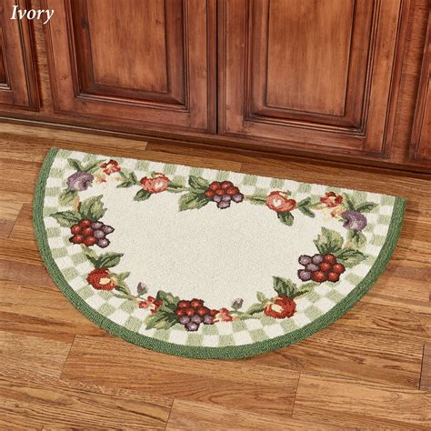 Accent your kitchen with one of these beautiful kitchen runner rugs and kitchen mats. Sonoma Hand Hooked Fruit Slice Accent Rug