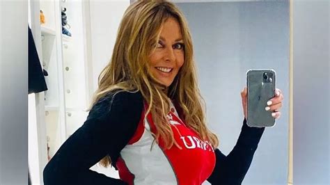 Carol Vorderman 60 Shows Off Pert Bum And Tiny Waist In Skin Tight Leather Trousers Mirror