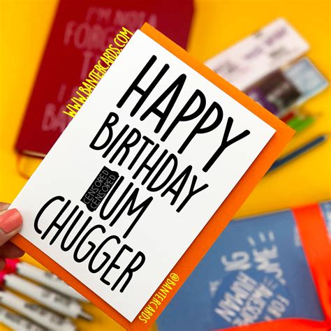 Happy Birthday Cm Chugger Plain Fb Funny Cardsbanter Etsy