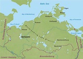 Mapa de Mecklemburgo-Pomerania Occidental | Mapa de Alemania Ciudades