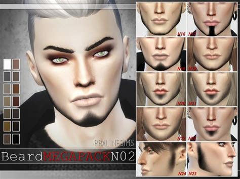 The Sims Resource Beard Megapack 20 10 Beards By Pralinesims Sims