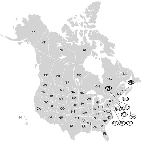Clipart Usa Canada Time Zone Map Svg