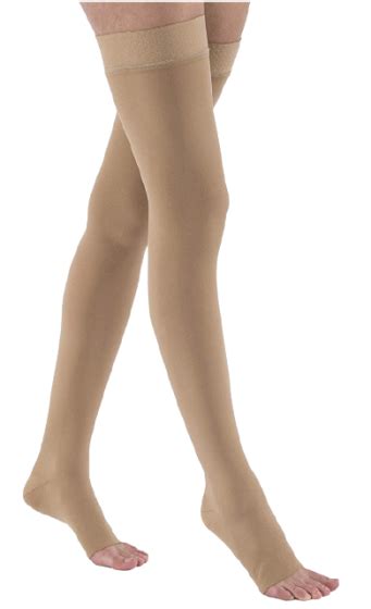 Jobst Relief Thigh High With Silicone Top Band Open Toe 20 30 Mmhg Free Sandh