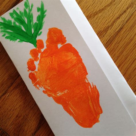 What I Live For Footprint Carrot For Easter