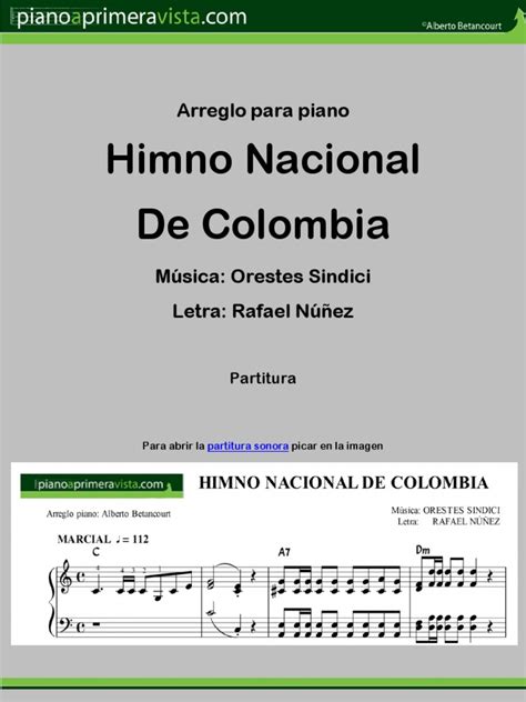 Himno Nacional De Colombia