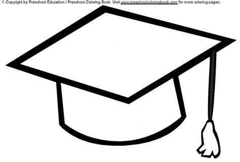 Gambar Graduation Cap Coloring Page Printable Pages Bear Di Rebanas
