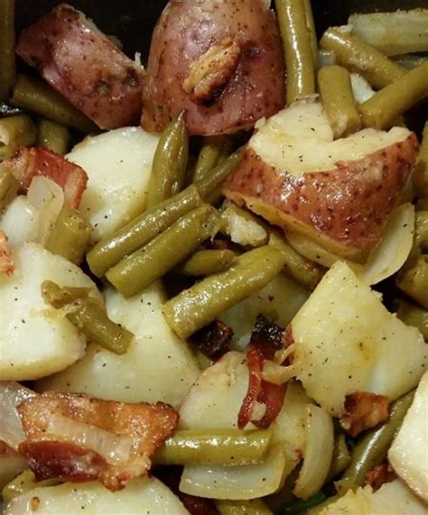 SOUTHERN GREEN BEANS BACON AND POTATOES Worldofcooking Net