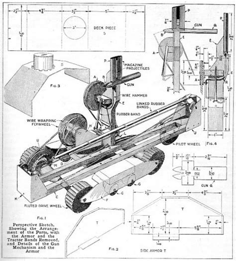 A Miniature Fighting Tank That Hurdles Trenches 1917 Diy Tank Old