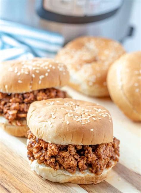 Quick And Easy Healthy Instant Pot Sloppy Joes High Protein Low Calorie