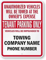Unauthorized Parking Towing Images