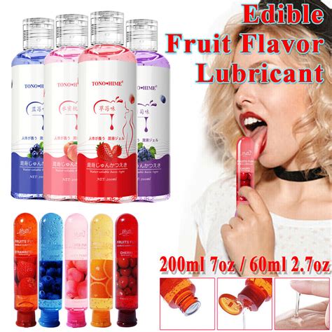 Edible Fruit Flavor Sex Lube Lubricant Gel Water Based Mild Oral Sex