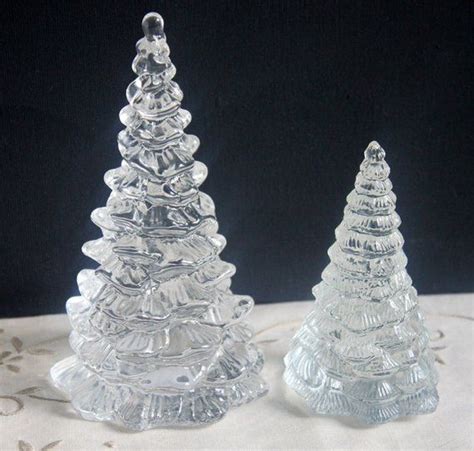 Solid Glass Art Trees Tree Sculpture Christmas Spruce Trees Etsy
